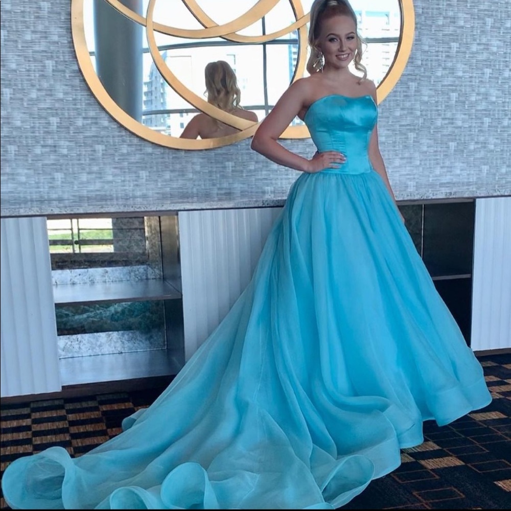 Teal Sherri Hill Couture